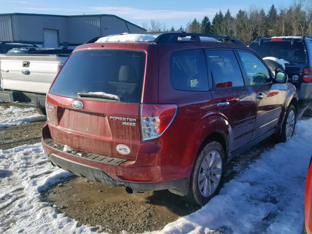 JF2SHAEC9BH779768 - 2011 SUBARU FORESTER L MAROON photo 4