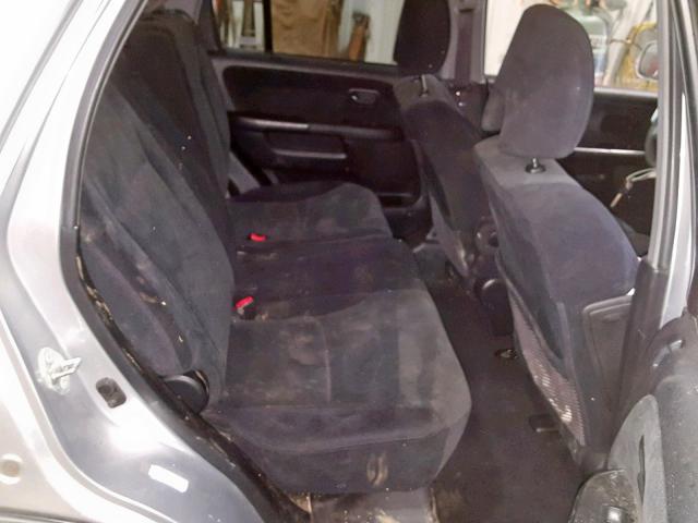 JHLRD78856C014405 - 2006 HONDA CR-V EX SILVER photo 6