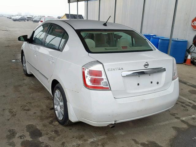 3N1AB6AP6AL602938 - 2010 NISSAN SENTRA 2.0 WHITE photo 3