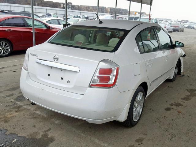 3N1AB6AP6AL602938 - 2010 NISSAN SENTRA 2.0 WHITE photo 4