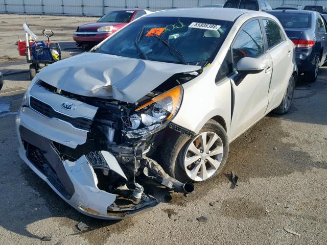 KNADN5A30C6013791 - 2012 KIA RIO EX SILVER photo 2