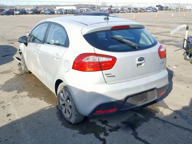 KNADN5A30C6013791 - 2012 KIA RIO EX SILVER photo 3