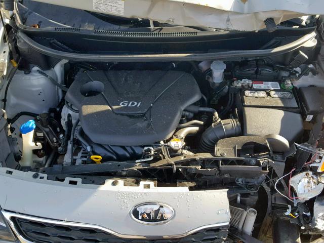 KNADN5A30C6013791 - 2012 KIA RIO EX SILVER photo 7