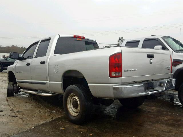 3D7KS28C56G268761 - 2006 DODGE RAM 2500 S SILVER photo 3