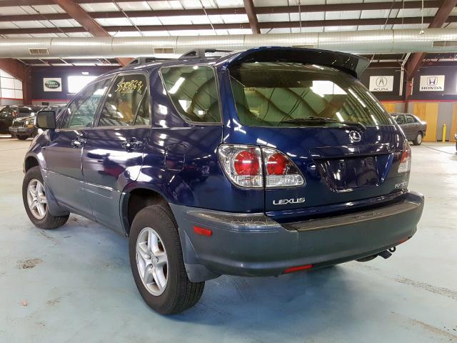 JTJHF10U830297479 - 2003 LEXUS RX 300 BLUE photo 3