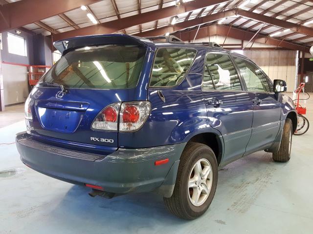 JTJHF10U830297479 - 2003 LEXUS RX 300 BLUE photo 4