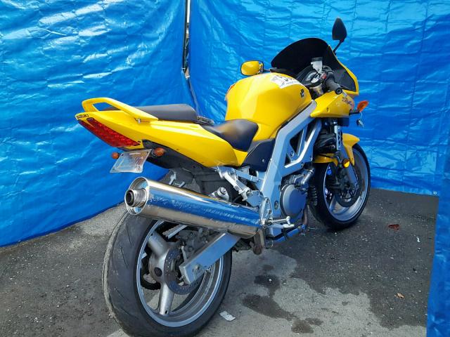 JS1VP53A442103722 - 2004 SUZUKI SV650 YELLOW photo 4