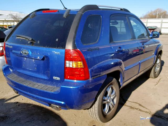 KNDJE723967255798 - 2006 KIA NEW SPORTA BLUE photo 4