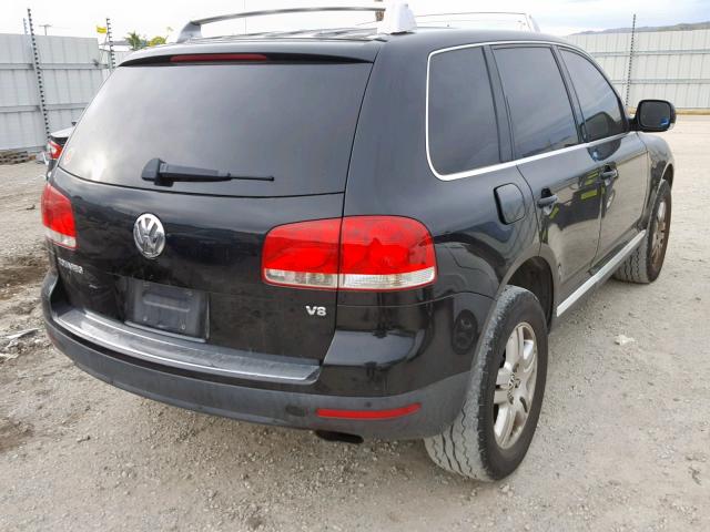 WVGEM77L84D071671 - 2004 VOLKSWAGEN TOUAREG 4. BLACK photo 4