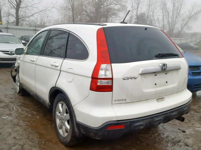 5J6RE48768L015124 - 2008 HONDA CR-V EXL WHITE photo 3