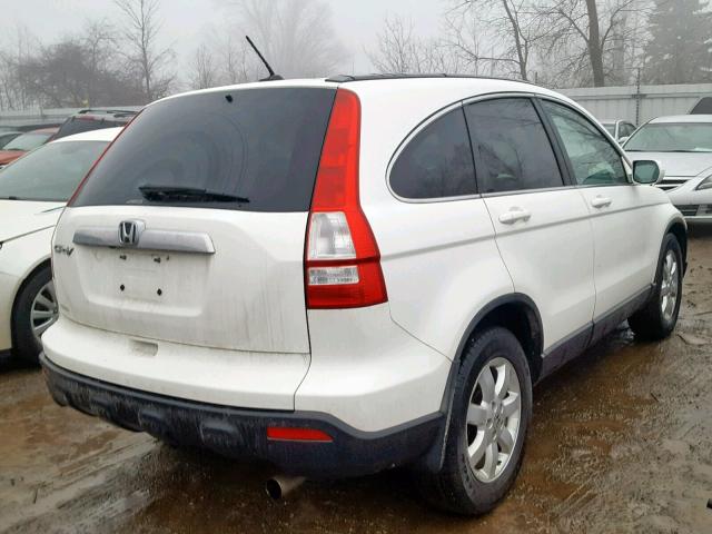 5J6RE48768L015124 - 2008 HONDA CR-V EXL WHITE photo 4