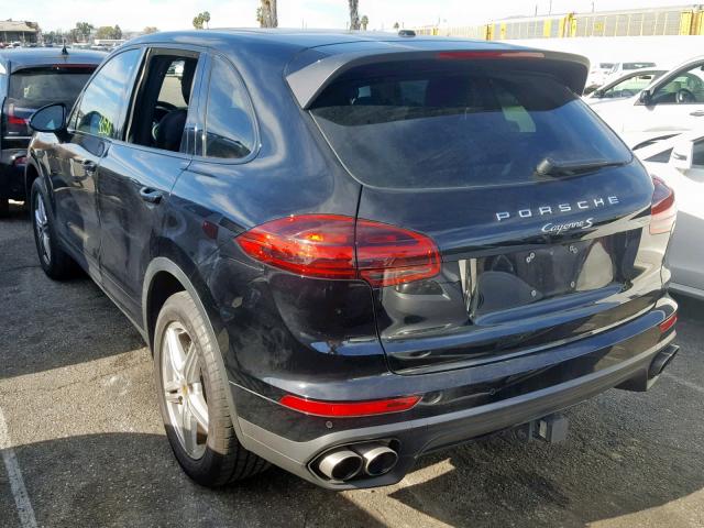 WP1AB2A21GLA96903 - 2016 PORSCHE CAYENNE S BLACK photo 3