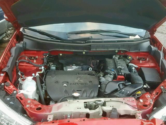 JA4AP3AU1JZ014922 - 2018 MITSUBISHI OUTLANDER RED photo 7