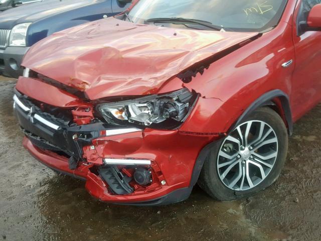 JA4AP3AU1JZ014922 - 2018 MITSUBISHI OUTLANDER RED photo 9