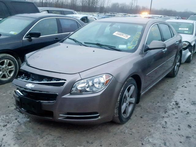 1G1ZC5E09CF284761 - 2012 CHEVROLET MALIBU 1LT BROWN photo 2