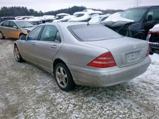 WDBNG70J91A145258 - 2001 MERCEDES-BENZ S 430 SILVER photo 3