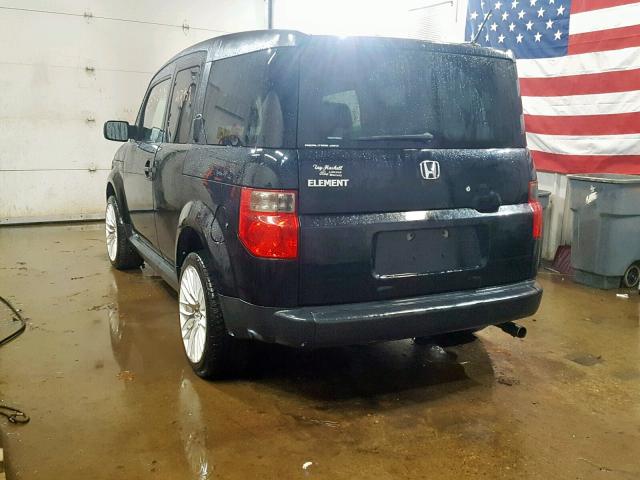 5J6YH28766L000689 - 2006 HONDA ELEMENT EX BLACK photo 3