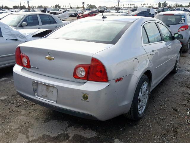 1G1ZB5EBXAF193791 - 2010 CHEVROLET MALIBU LS SILVER photo 4