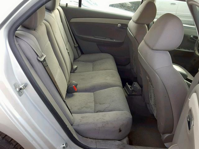 1G1ZB5EBXAF193791 - 2010 CHEVROLET MALIBU LS SILVER photo 6