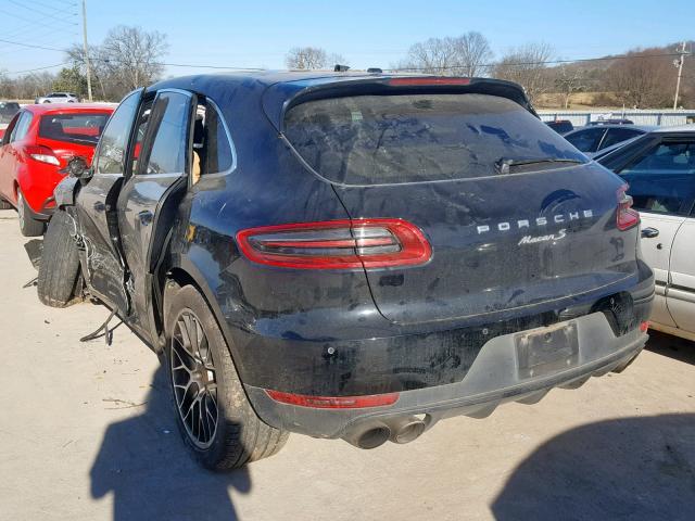 WP1AB2A59GLB43766 - 2016 PORSCHE MACAN S BLACK photo 3