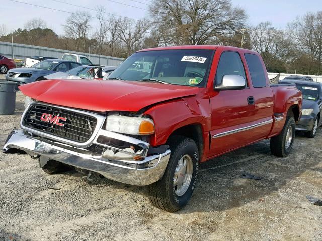 2GTEK19T2Y1191004 - 2000 GMC NEW SIERRA RED photo 2