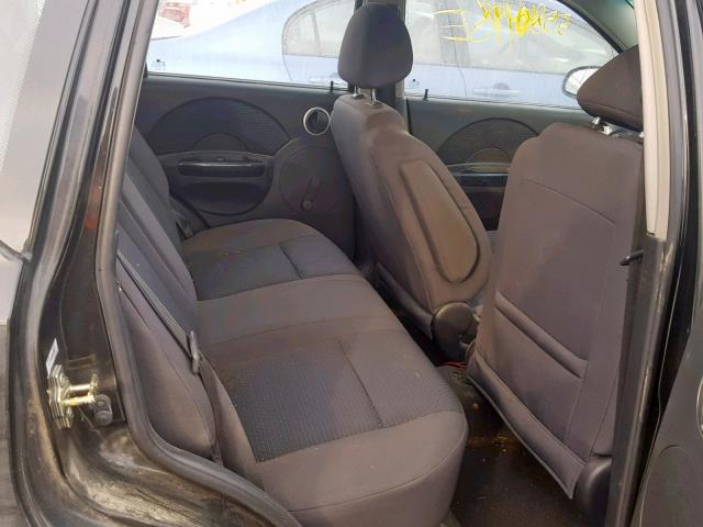 KL1TD66698B116806 - 2008 CHEVROLET AVEO BASE Қара фото 6