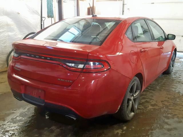 1C3CDFBA3DD308910 - 2013 DODGE DART SXT RED photo 4