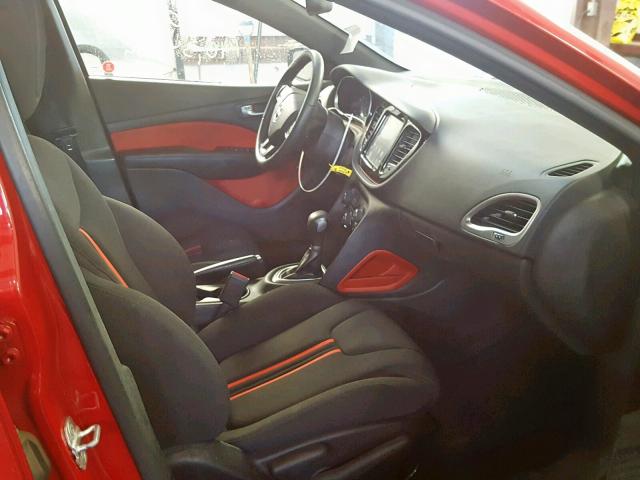 1C3CDFBA3DD308910 - 2013 DODGE DART SXT RED photo 5