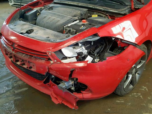 1C3CDFBA3DD308910 - 2013 DODGE DART SXT RED photo 9