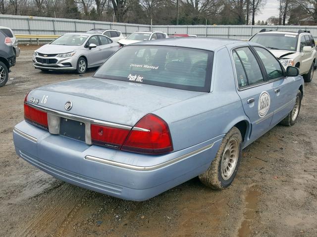 2MEFM75W9YX679427 - 2000 MERCURY GRAND MARQ BLUE photo 4