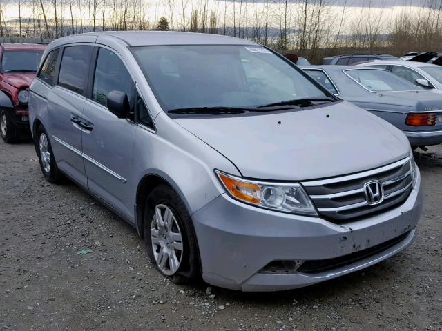 5FNRL5H26DB003753 - 2013 HONDA ODYSSEY LX SILVER photo 1