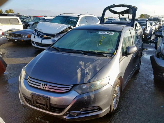 JHMZE2H73AS004571 - 2010 HONDA INSIGHT EX GRAY photo 2