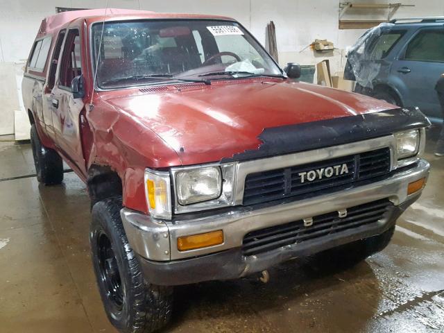 JT4RN13P4M6033464 - 1991 TOYOTA PICKUP 1/2 BURGUNDY photo 1