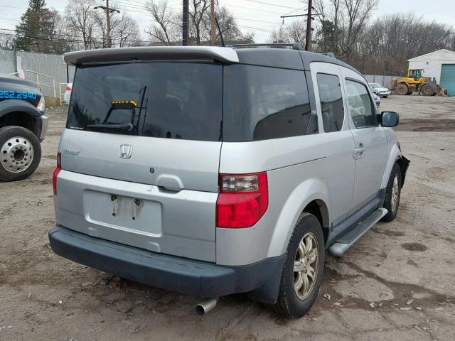 5J6YH28737L006029 - 2007 HONDA ELEMENT EX SILVER photo 4