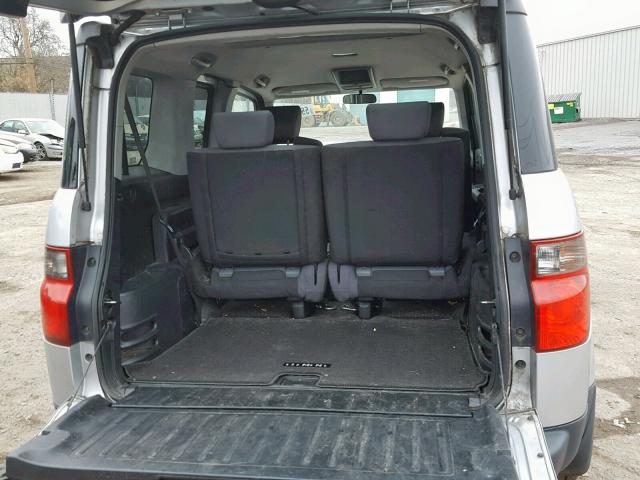 5J6YH28737L006029 - 2007 HONDA ELEMENT EX SILVER photo 9