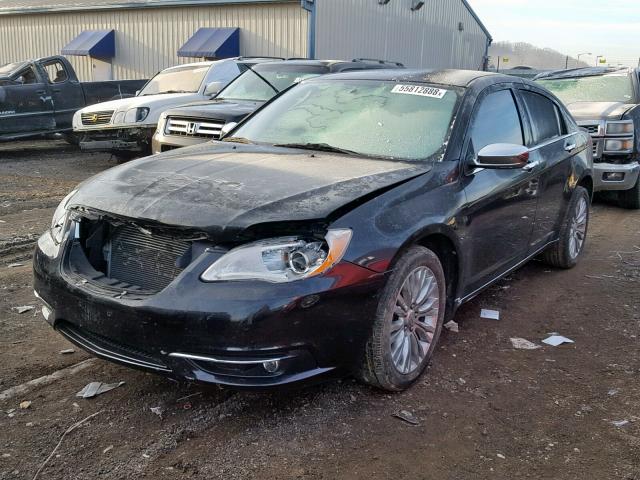 1C3BC2FG5BN517983 - 2011 CHRYSLER 200 LIMITE BLACK photo 2