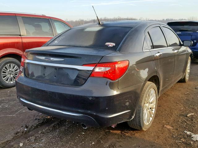 1C3BC2FG5BN517983 - 2011 CHRYSLER 200 LIMITE BLACK photo 4