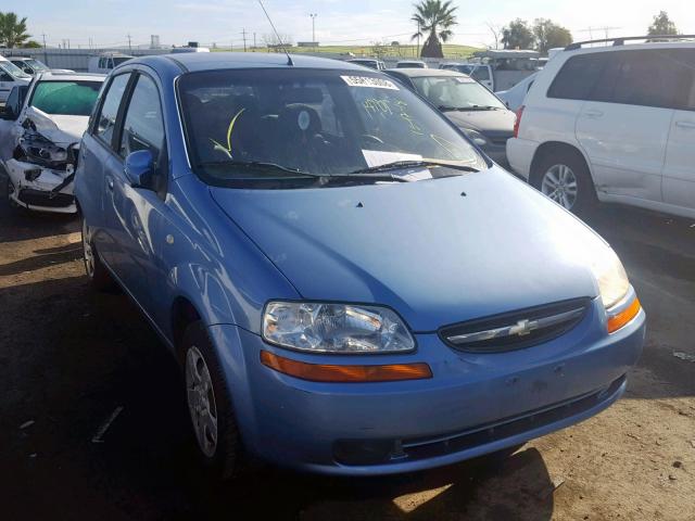 KL1TD626X5B323271 - 2005 CHEVROLET AVEO BASE Теңіз көгі фото 1