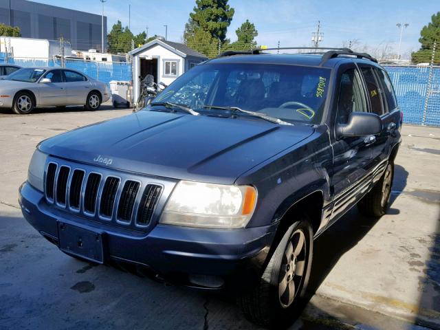 1J4GW58N41C604378 - 2001 JEEP GRAND CHER GRAY photo 2