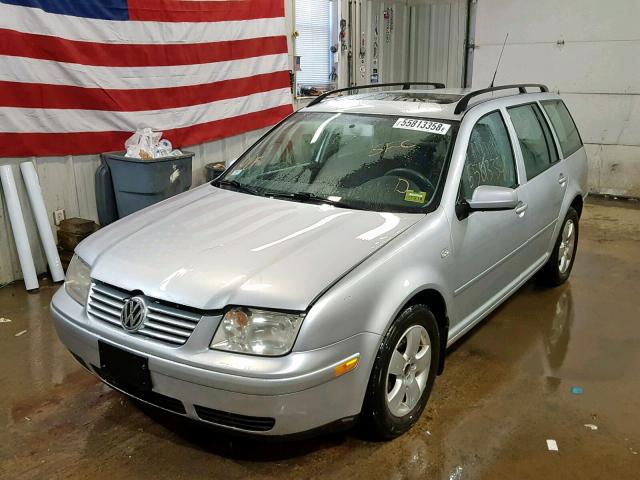 WVWSL61J84W156865 - 2004 VOLKSWAGEN JETTA GLS SILVER photo 2