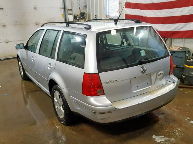 WVWSL61J84W156865 - 2004 VOLKSWAGEN JETTA GLS SILVER photo 3