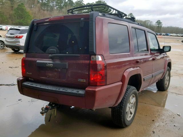 1J8HG48P67C633823 - 2007 JEEP COMMANDER Qırmızı foto 4