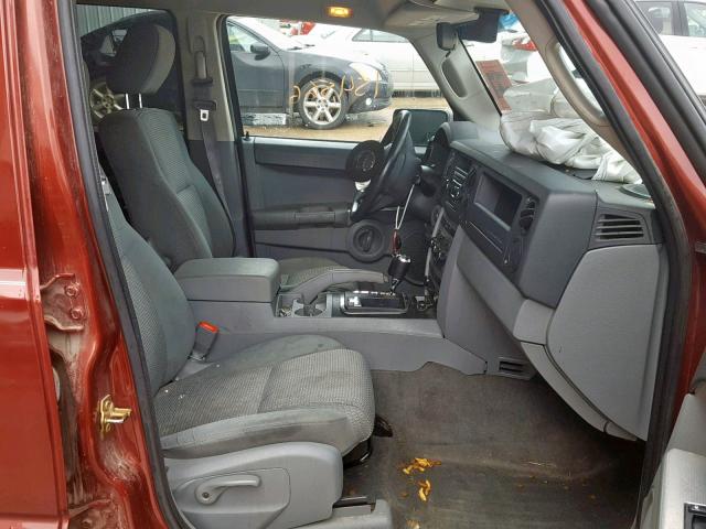 1J8HG48P67C633823 - 2007 JEEP COMMANDER Qırmızı foto 5