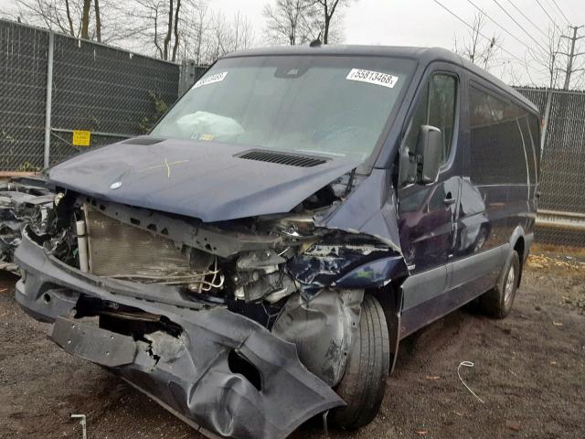 WDZPE7CC5F5984563 - 2015 MERCEDES-BENZ SPRINTER 2 BLUE photo 2