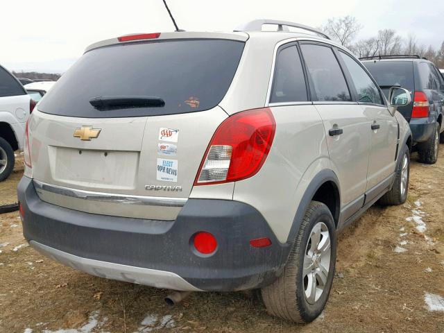 3GNAL2EK9ES621309 - 2014 CHEVROLET CAPTIVA LS TAN photo 4