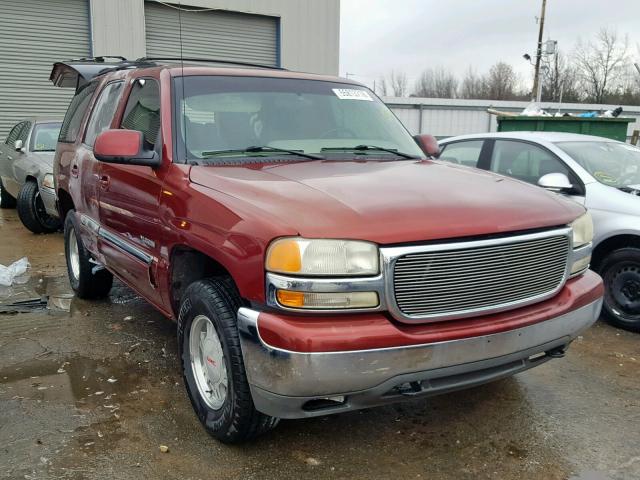 1GKEC13Z62R225653 - 2002 GMC YUKON MAROON photo 1