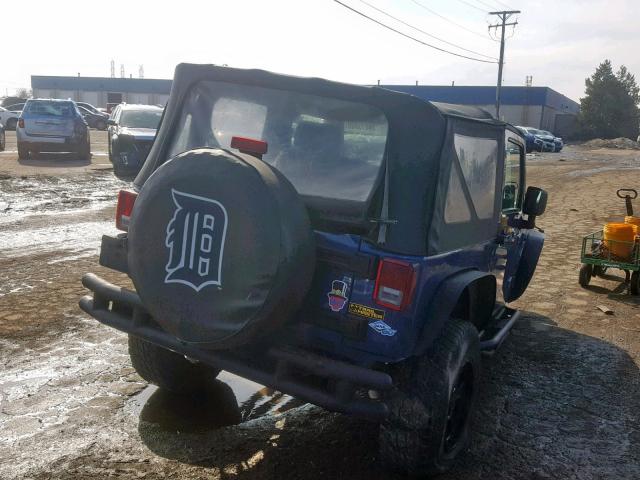 1J4AA2D18AL106755 - 2010 JEEP WRANGLER S BLUE photo 4