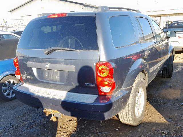 1D8HB48207F533792 - 2007 DODGE DURANGO SL BLUE photo 4