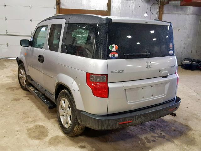 5J6YH2H78BL004592 - 2011 HONDA ELEMENT EX SILVER photo 3