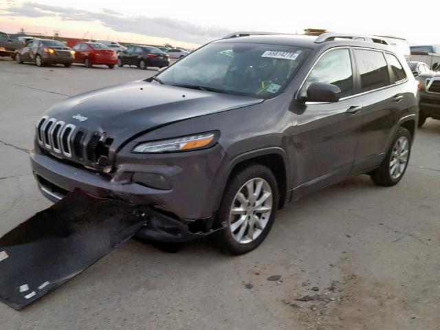 1C4PJLDB7GW157847 - 2016 JEEP CHEROKEE L GRAY photo 2